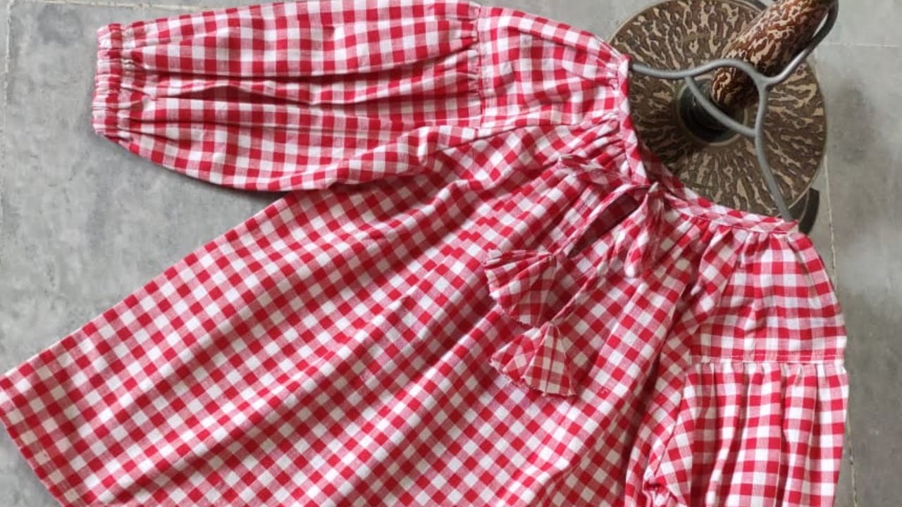 Beautiful top cutting and stitching for little girls