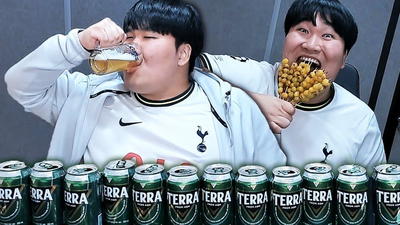 테라 시원한맥주12캔먹방!! [ Beer Mukbang ]