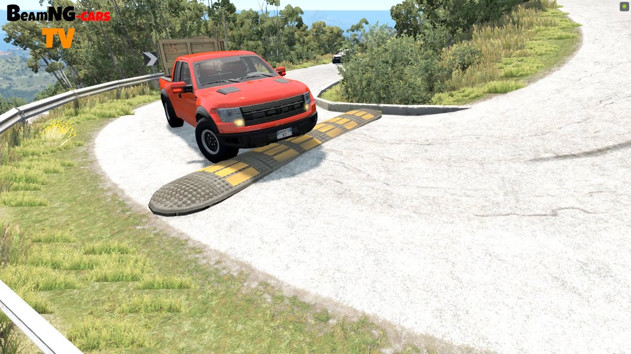 Cars vs Massive Speed Bumps #5 - BeamNG.drive | BeamNG-Cars TV