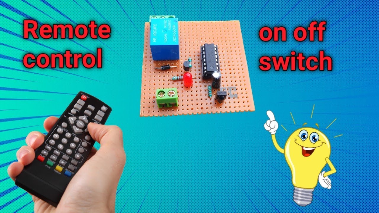 Remote control on off switch || using 4017 IC  ||