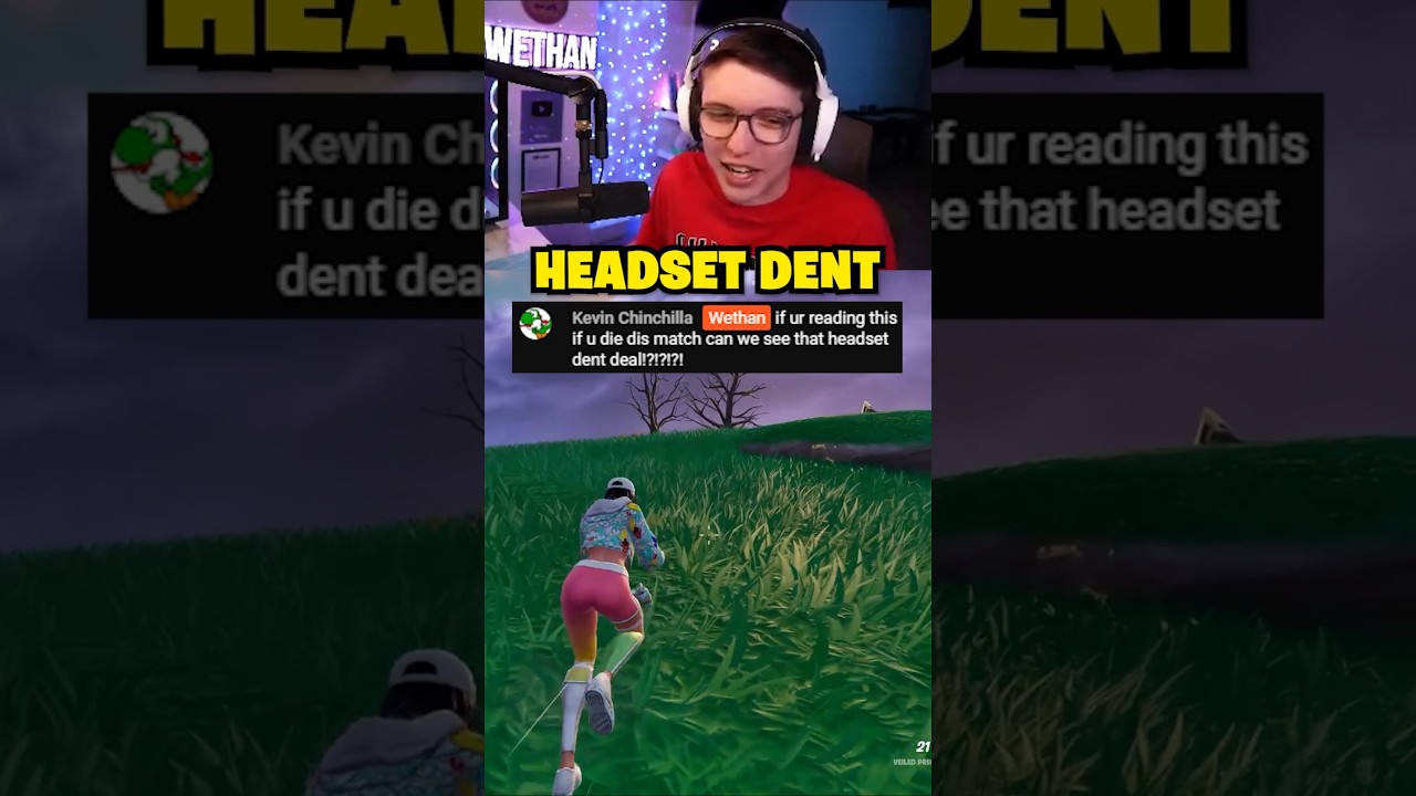 If I DIE I Have to SHOW MY HEADSET DENT...
