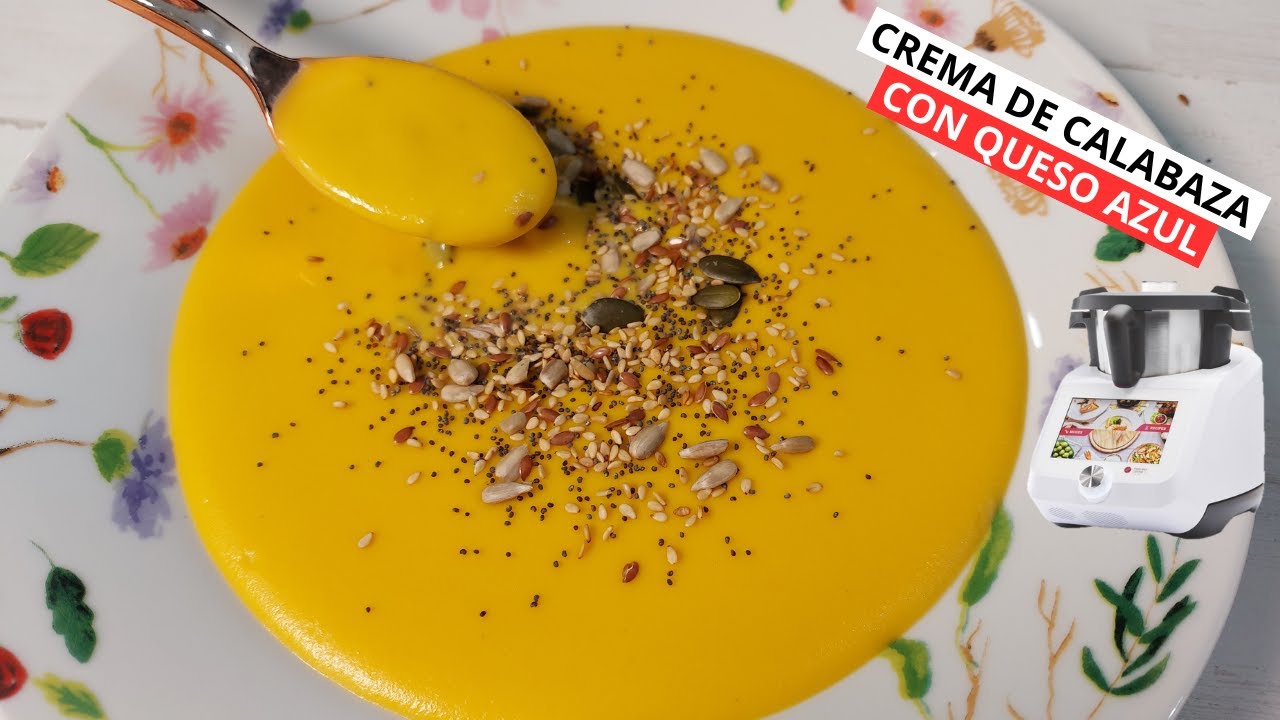 Crema de calabaza y queso azul en todas las Monsieur Cuisine y Thermomix