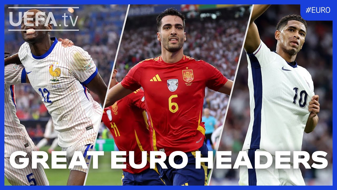 EURO 2024: Best Headers | Merino, Thuram, Bellingham