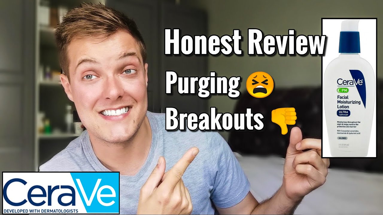 CERAVE PM MOISTURIZING LOTION REVIEW - Why Is It Causing Breakouts? Cerave Review