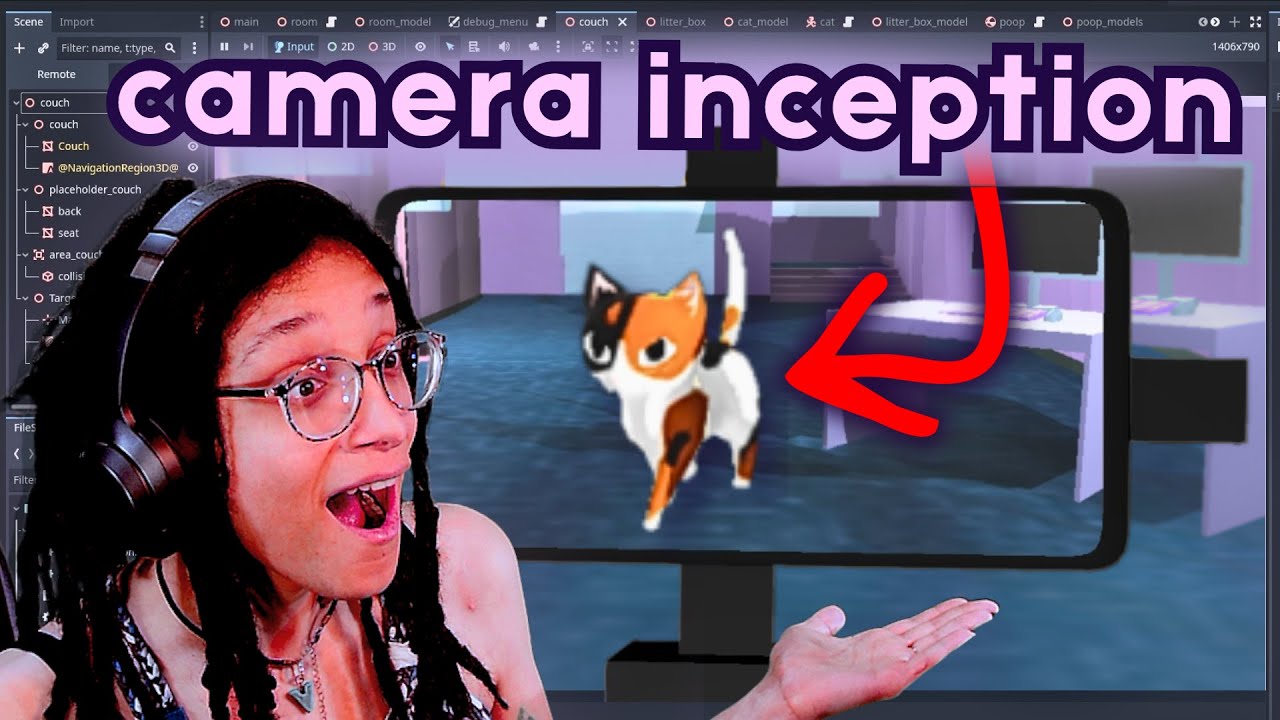 Camera3D in a Camera3D in Godot (For a virtual pet filming minigame)
