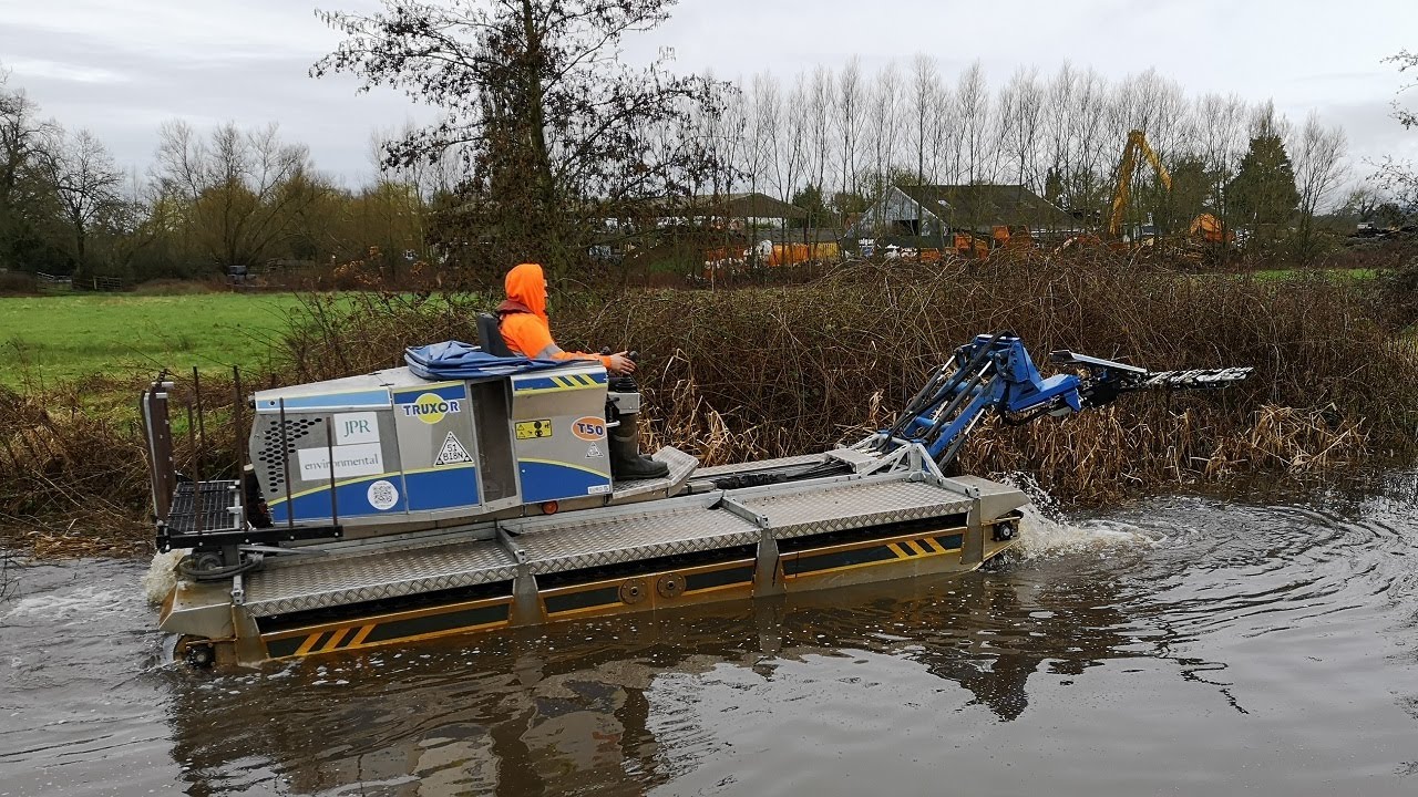 Amphibious Truxor Reed Cutter At Moat Farm