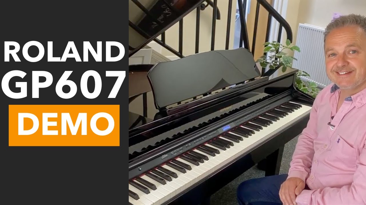 Used Roland GP607 Digital Grand Piano Demo &ndash; Beautiful Looks, Brilliant Sound