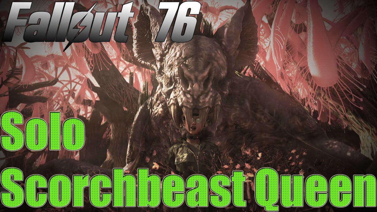 [PS4] Fallout 76 Solo Scorchbeast Queen (Bloodied Stealth Commando Build)