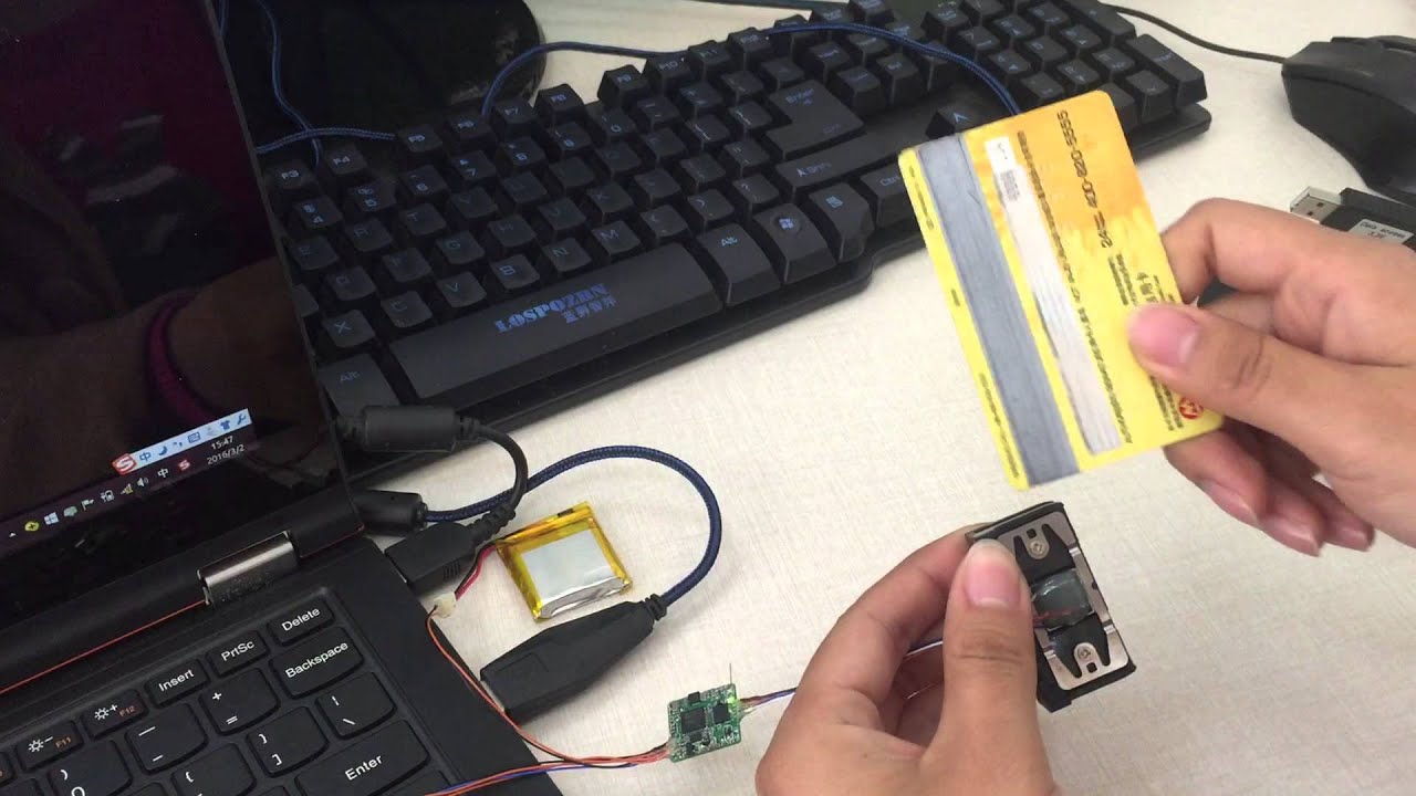 Portable Magnetic Card Reader Demo