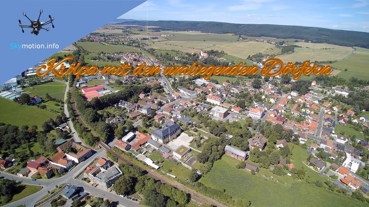 Krölpa bei Pößneck mit den umliegenden Ortschaften