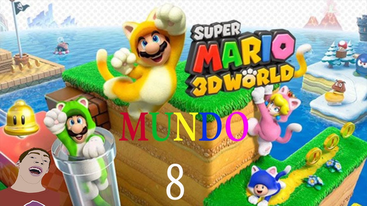 Super Mario 3D World - Mundo 8 Bowser Completo (Gameplay en español)