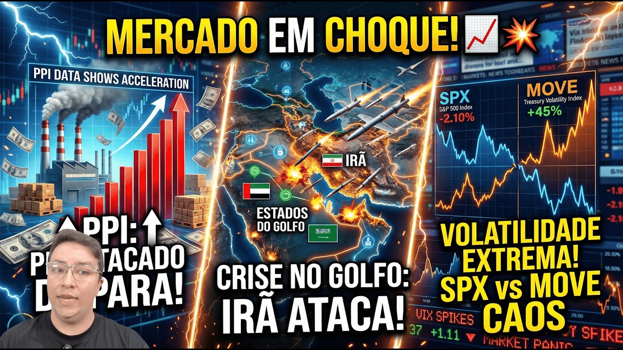 MERCADO EM CHOQUE! Inflação PCE, Irã Ataca o Golfo e SPX vs MOVE Colapsa (Fim da Correlação)