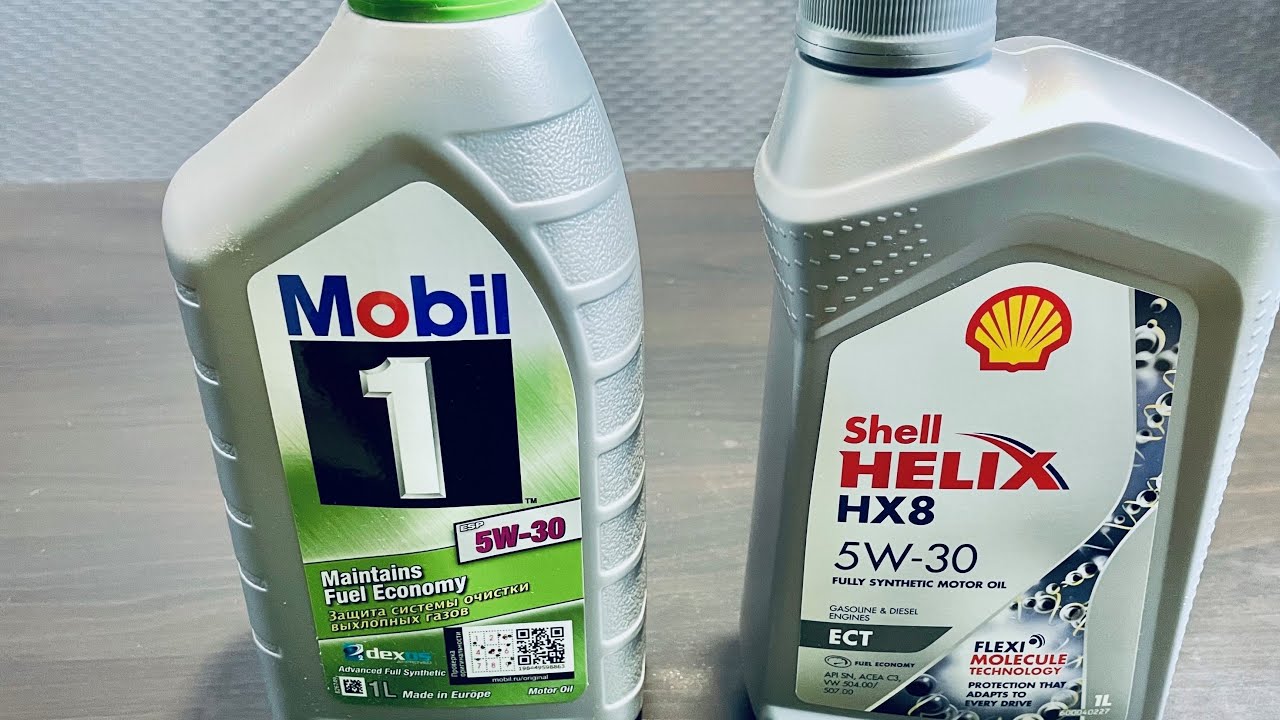 SHELL HELIX HX-8 ECT 5w30  MOBIL 1 ESP 5w30