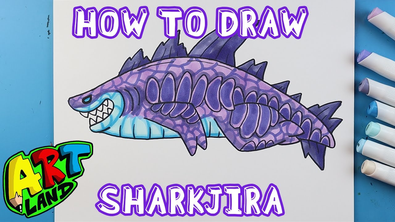 How to Draw SHARKJIRA!!!