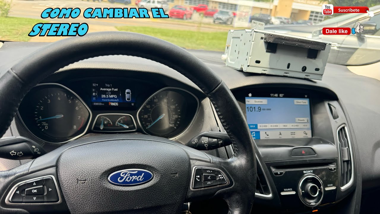 Cómo cambiar el stereo o pantalla de un 2017 Ford Focus Sync 3