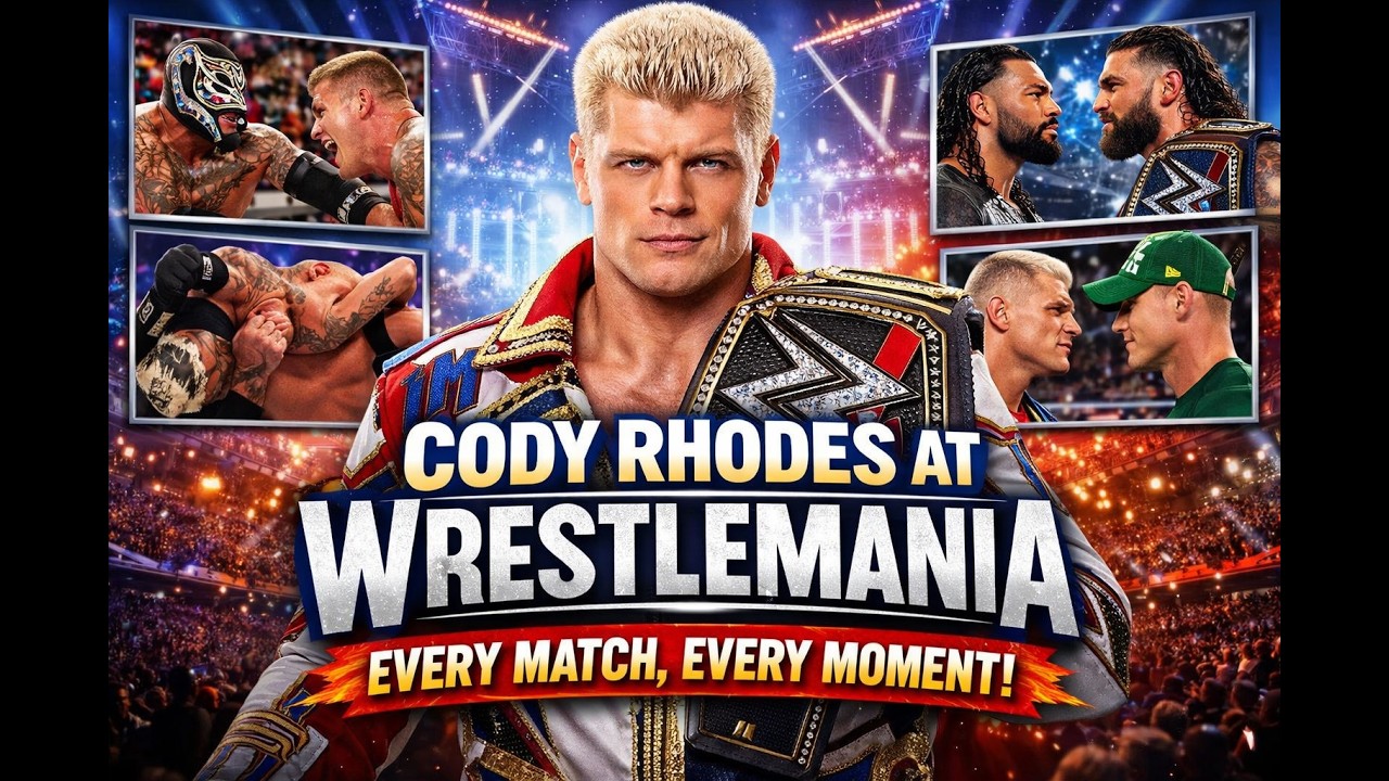 Cody Rhodes at WrestleMania – Every Match, Every Moment