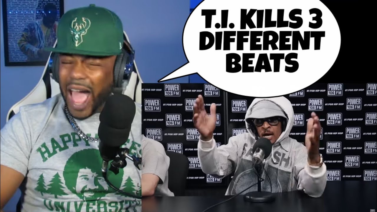 T.I. GOES CRAZY IN NEW FREESTYLE OVER 3 BEATS  (Reaction)