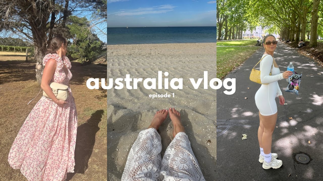 AUSTRALIA TRAVEL VLOG: melbourne + exploring the city + beach days + shop with us + wedding