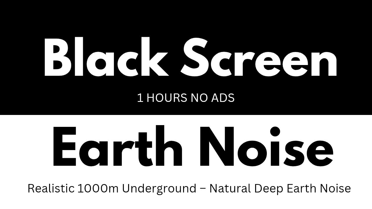 Realistic 1000m Underground &ndash; Natural Deep Earth Noise