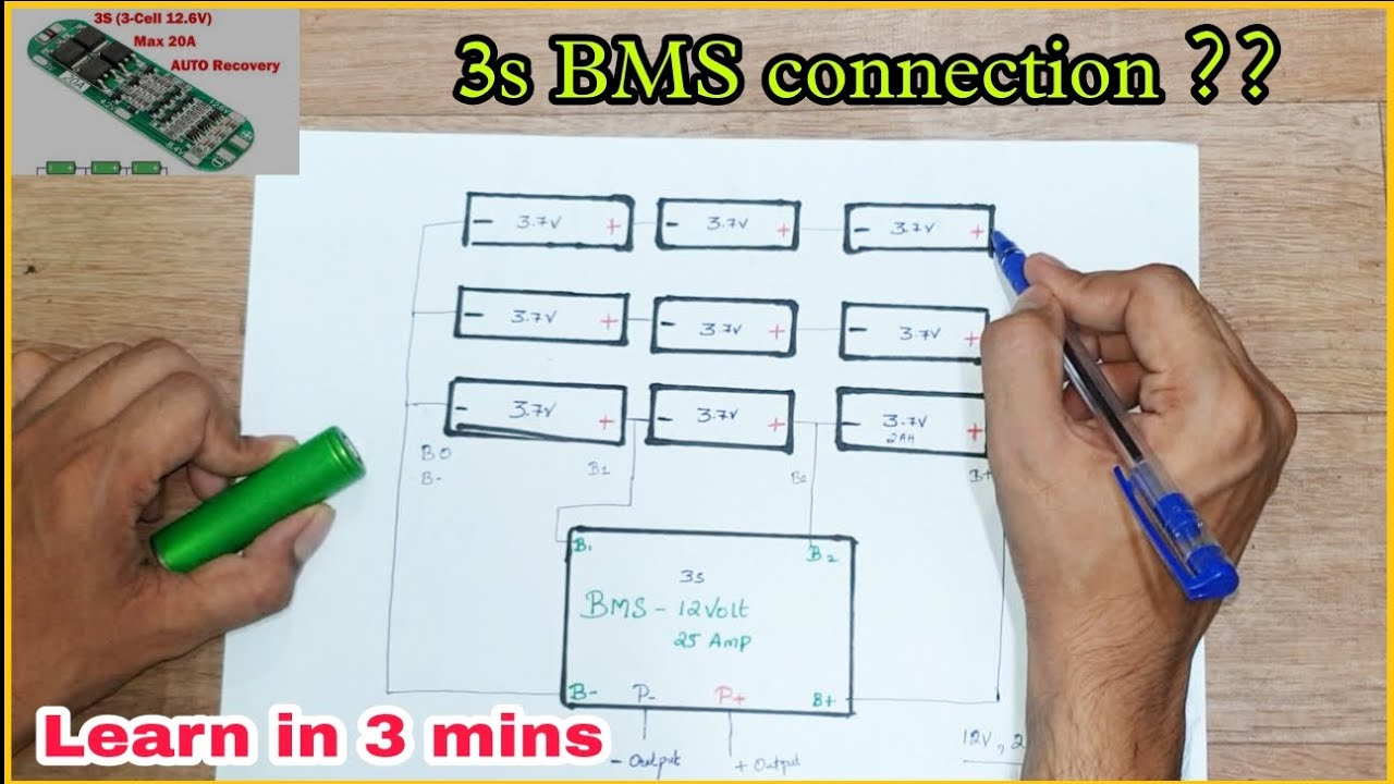 Подключение BMS, расчеты литий-ионных аккумуляторов