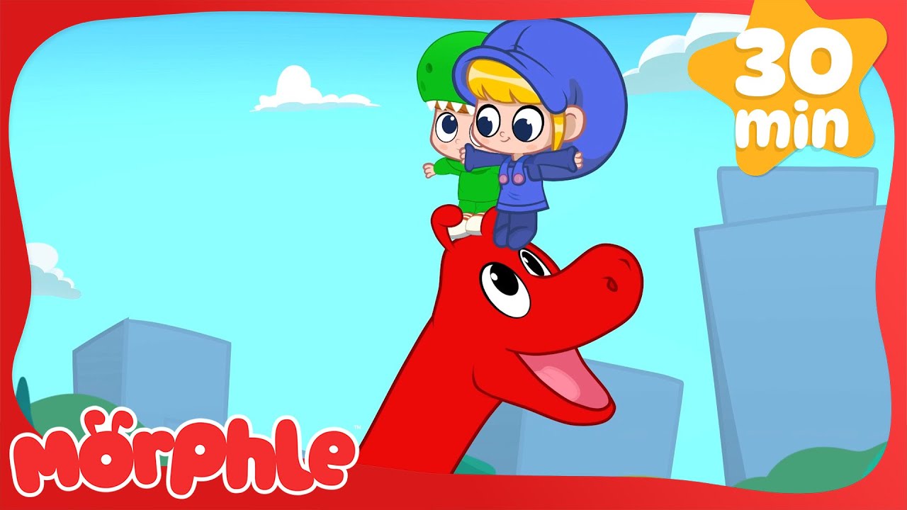 Morphle's Dinosaur Day in the City 🦖 Morphle Dinosaurs  🦕 Cartoons for Kids | Cartoon Compilation