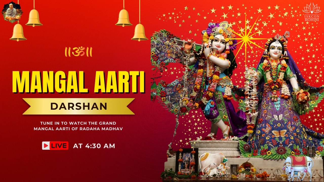 Mangla Aarti  -- 20th March 2026#iskconrohiniofficial