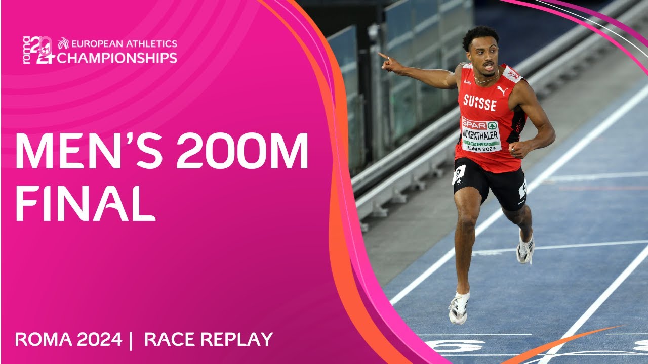 SHOCK gold from lane nine! 😱🥇 Men's 200m final replay | Roma 2024