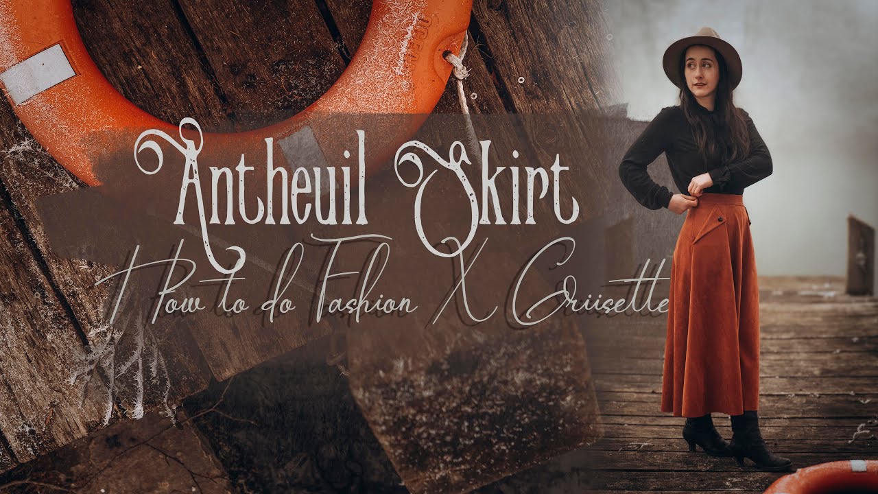 Je couds la jupe vintage ANTHEUIL de HowtodoFashion !!