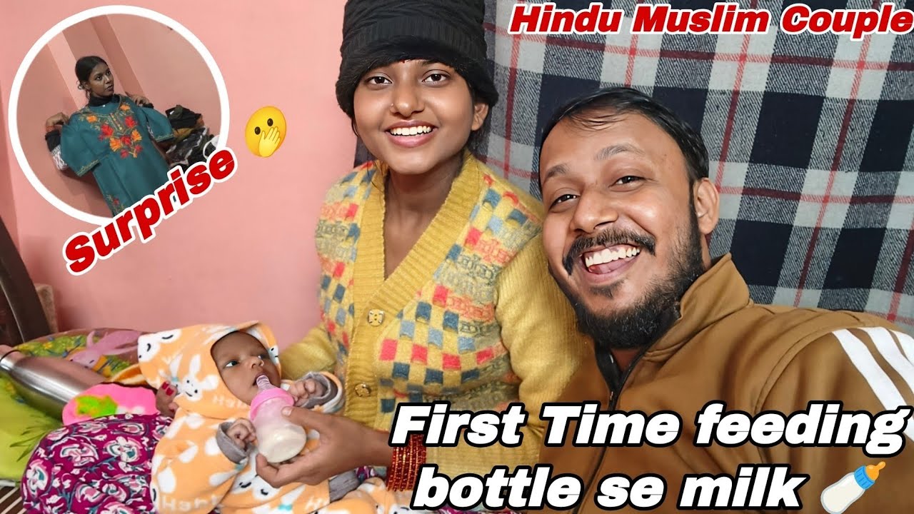 First time feeding bottle se milk  | Afreen Jitender vlogs | The mindful journey 85