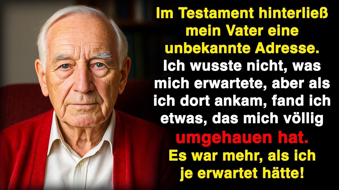 Im Testament hinterließ mein Vater eine unbekannte Adresse… Was ich dort fand, hat mich erschütter
