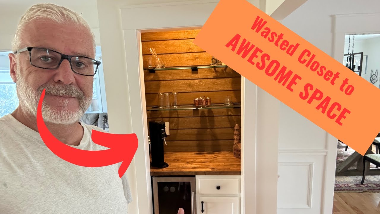 Hall Closet to MiniBar Conversion!