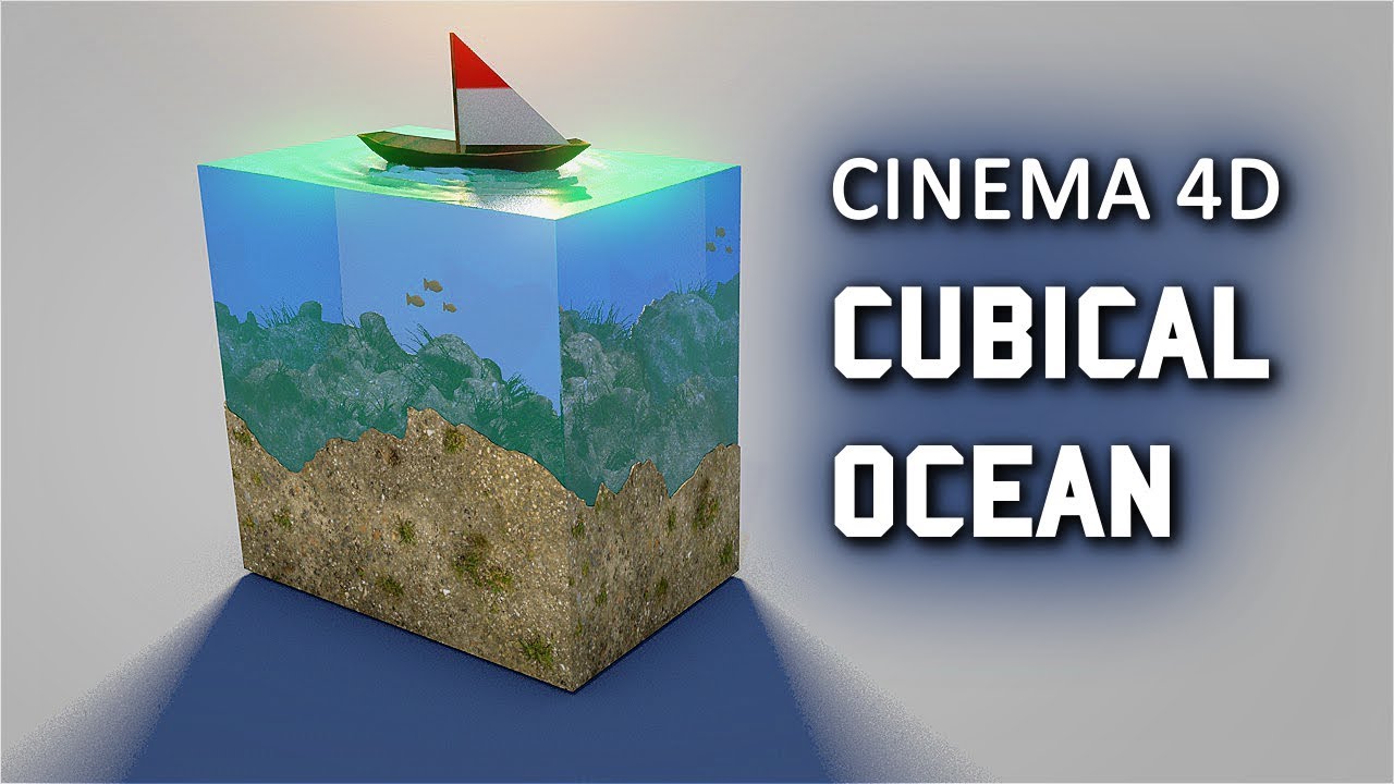 Cinema 4D  Tutorial || How to Create Amazing Cubical Ocean