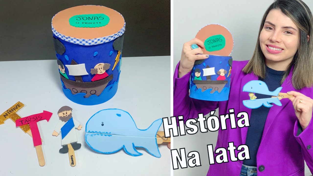 COMO FAZER HISTORIA NA LATA EM EVA: JONAS E O GRANDE PEIXE | #PALOMASOARES