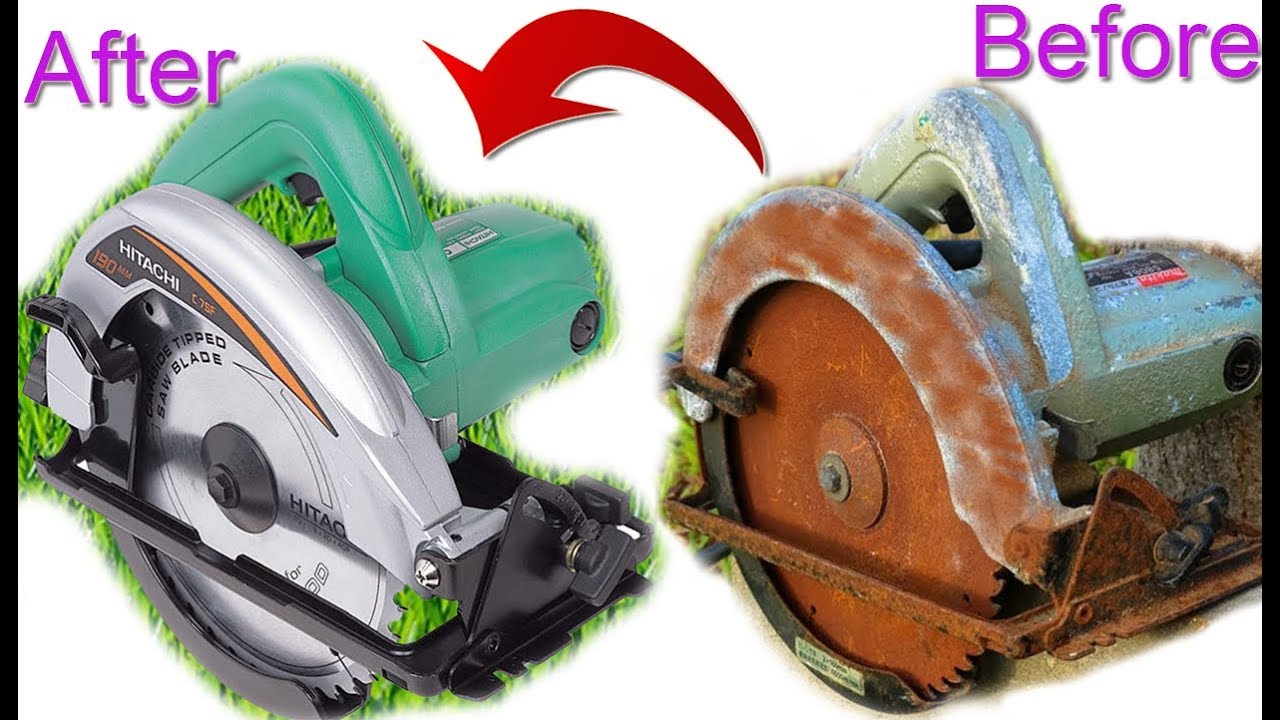 1954s Metal Saw Power Tool restoration (Very OLD), Perfect Restoration | Circular Saw Restoration