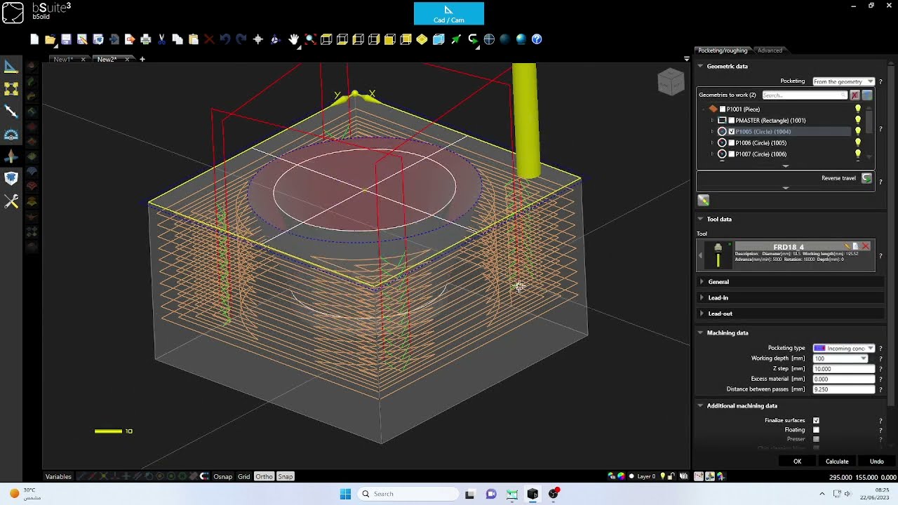 create a surface from section l bsolid l bsouite l surfacel section l b solid software work l CNC