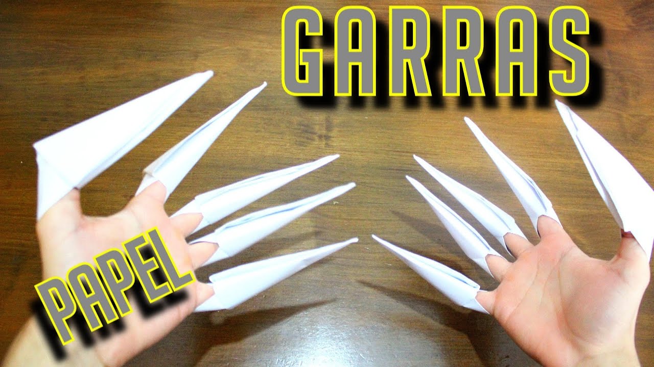 Como fazer garras de papel! - Origami