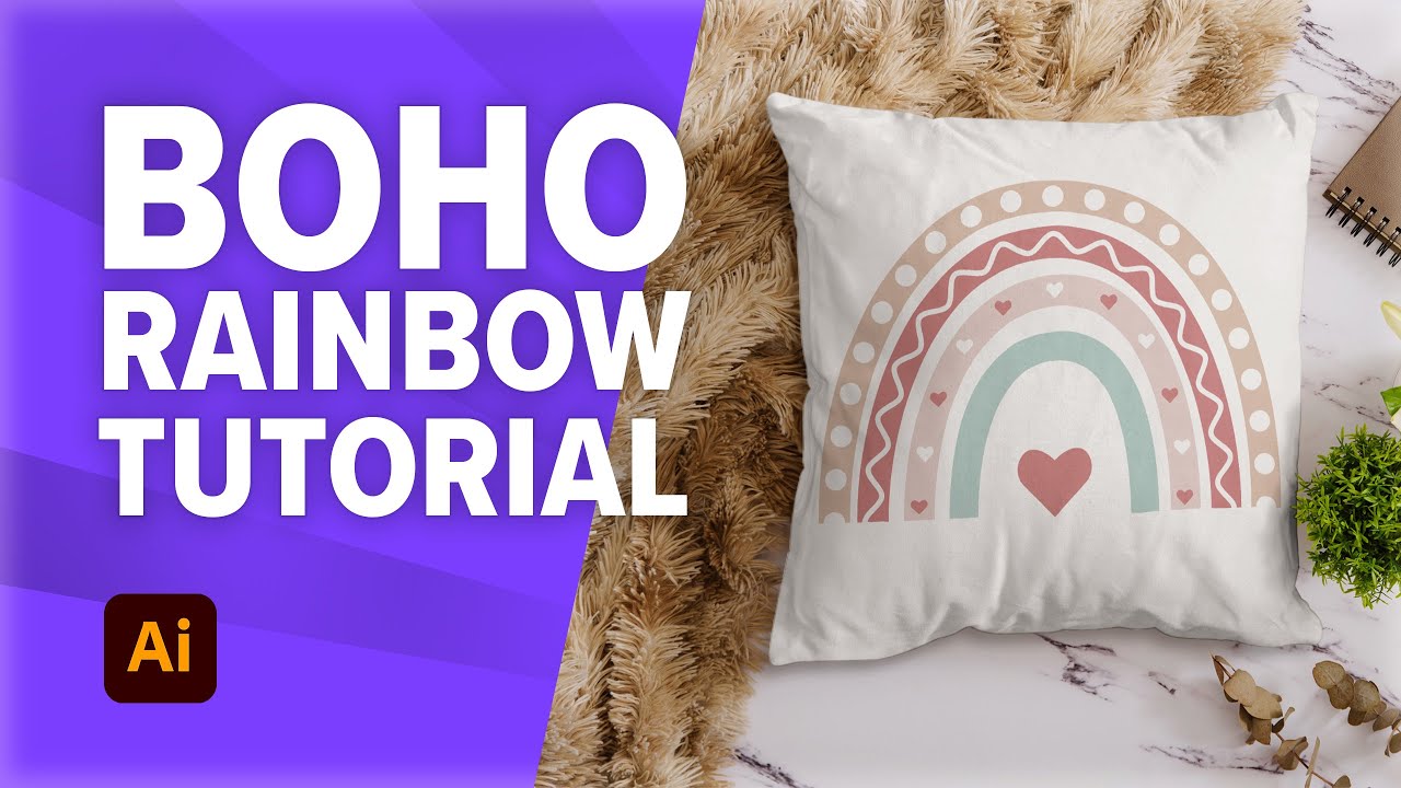 How to create Boho Rainbows Tutorial | Adobe Illustrator