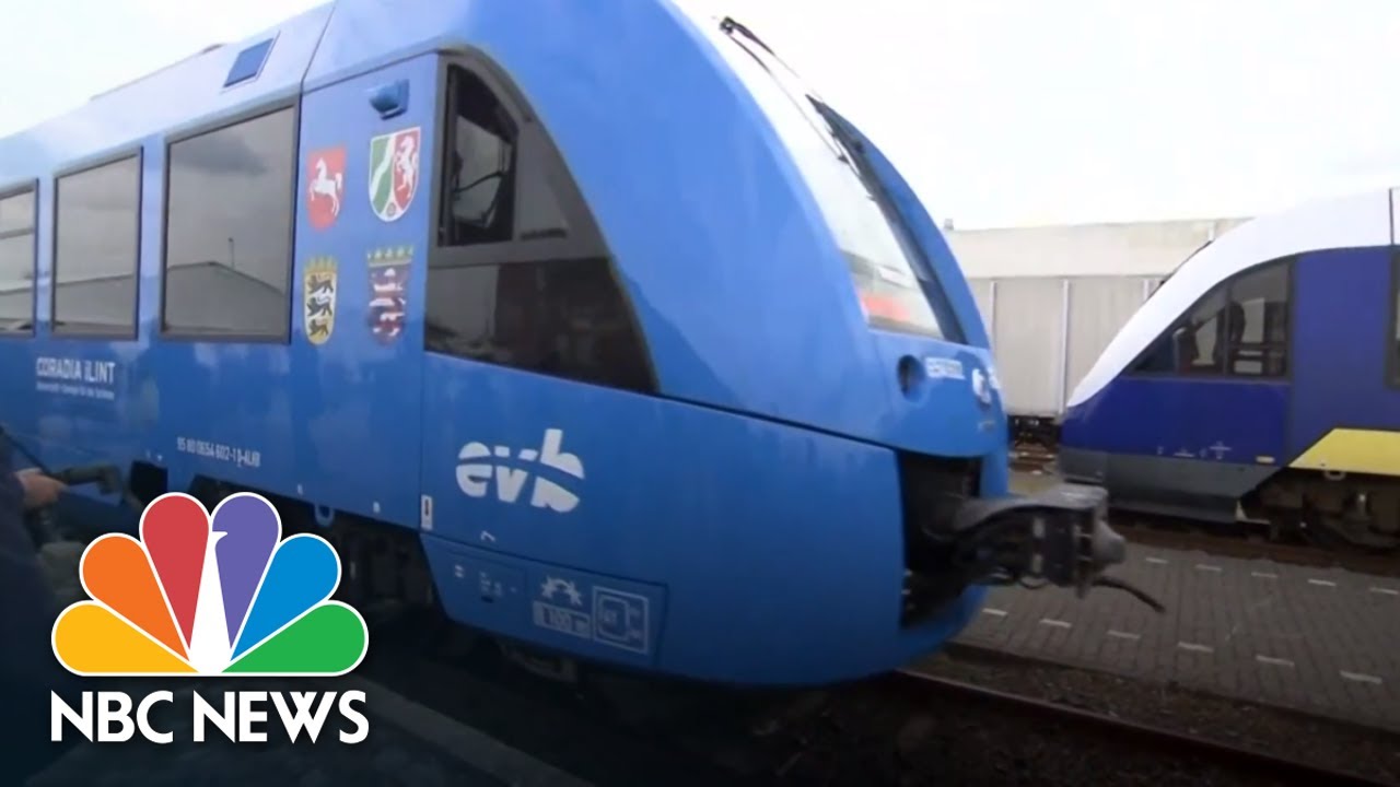 The World's First Hydrogen-Powered Passenger Train Debuts In Germany | NBC News