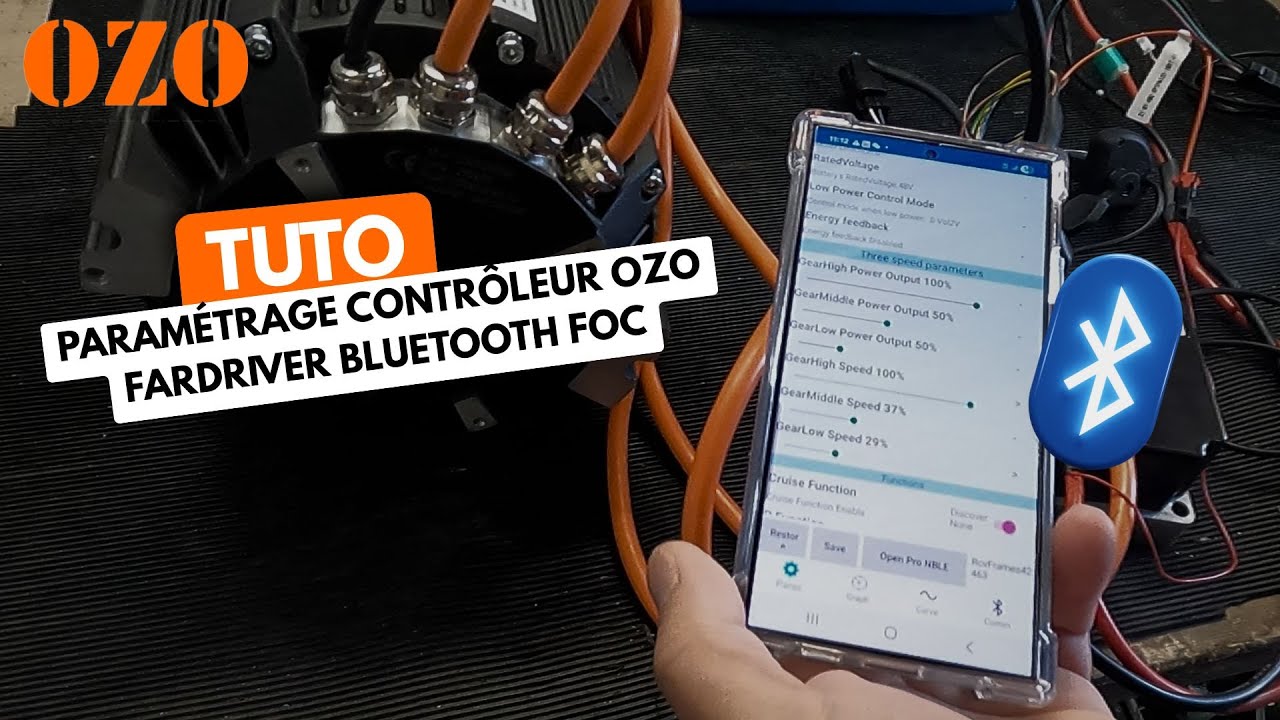 Tutoriel réglages contrôleur OZO Fardriver Bluetooth - OZO Fardriver Controller Settings Tutorial