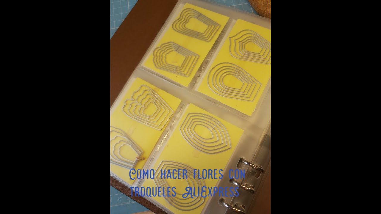 Troqueles de flores de aliexpress. Esos troqueles que no sabíamos por donde cogerlos jejeje