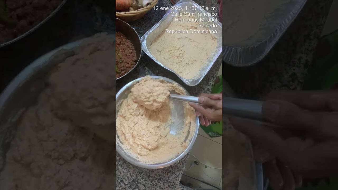 Pastelon de yuca cruda