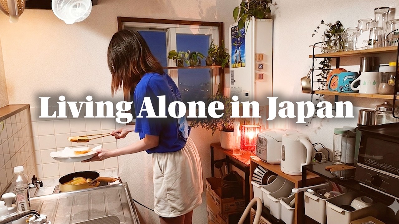 Alone Night Routine in Japan 🇯🇵 | After-Work Spring Rolls & a Calm Evening for One