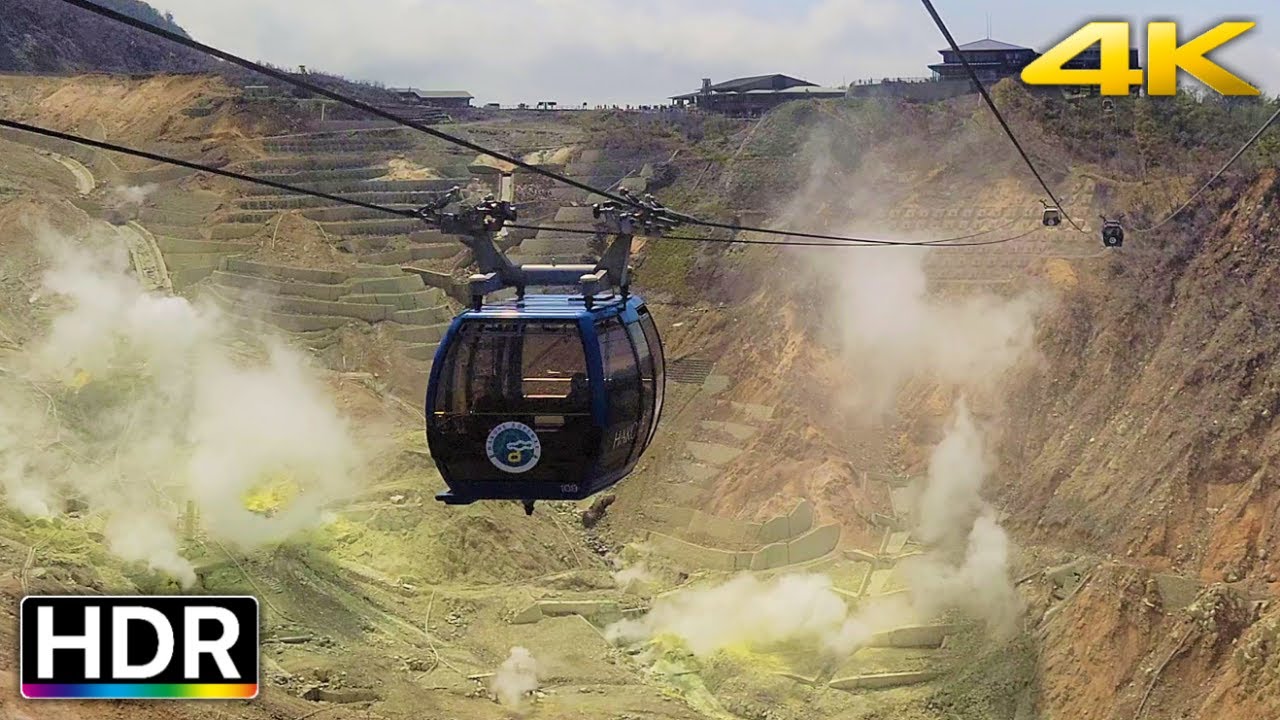Hakone Ropeway: A Spectacular 4K HDR Virtual Ride through Japan's Enchanting Landscapes (箱根ロ－プウエイ)
