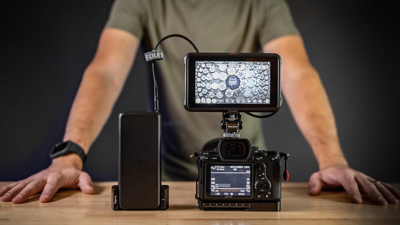 Power your Atomos Ninja V and A7iii (or any camera) from a portable charger