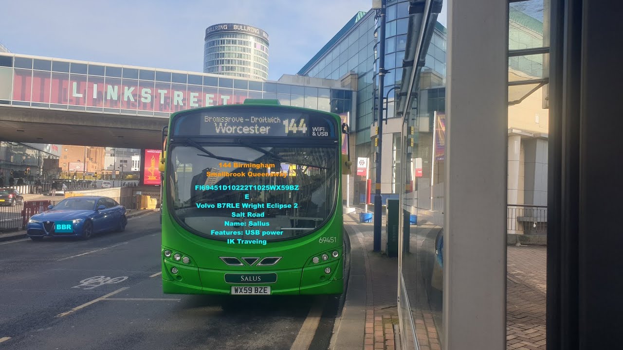 Bus Route 144 To Worcester  Last Service no more Birmingham 4K