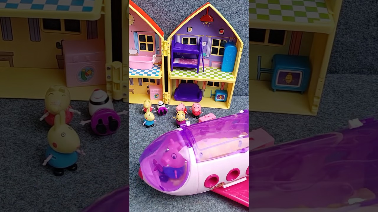 Satisfying With Unboxing & Review Peppa Pig Plane Toy ASMR #asmr #peppapig #toys #satisfying