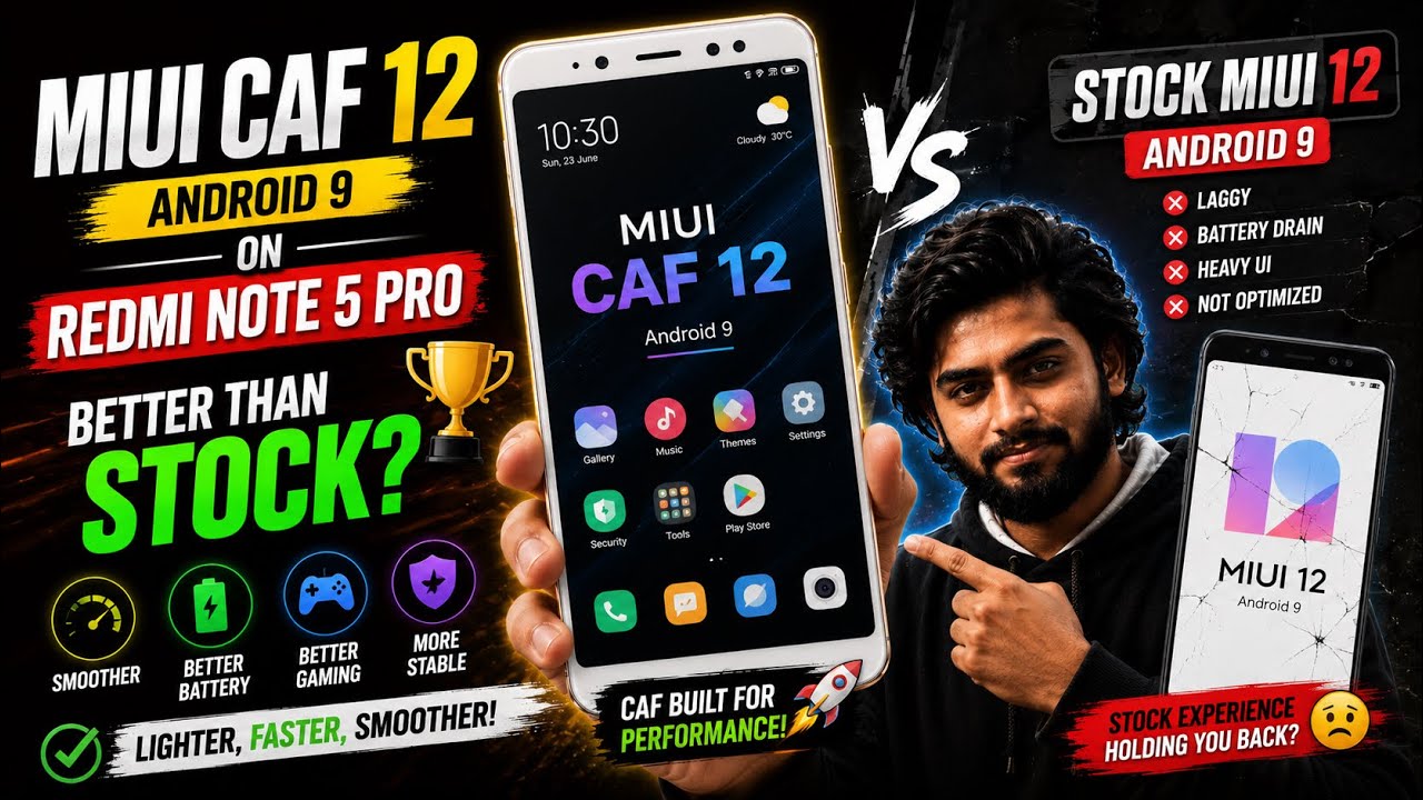 MIUI CAF 12 vs Stock MIUI 12! Which One is Better? 🔥