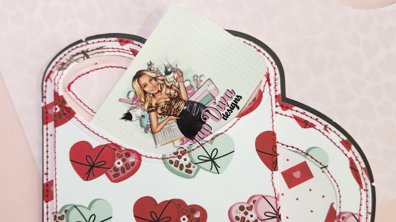 Process Video: Heart Mug Gift Card Holder+Card feat. @ScrapDiva29 