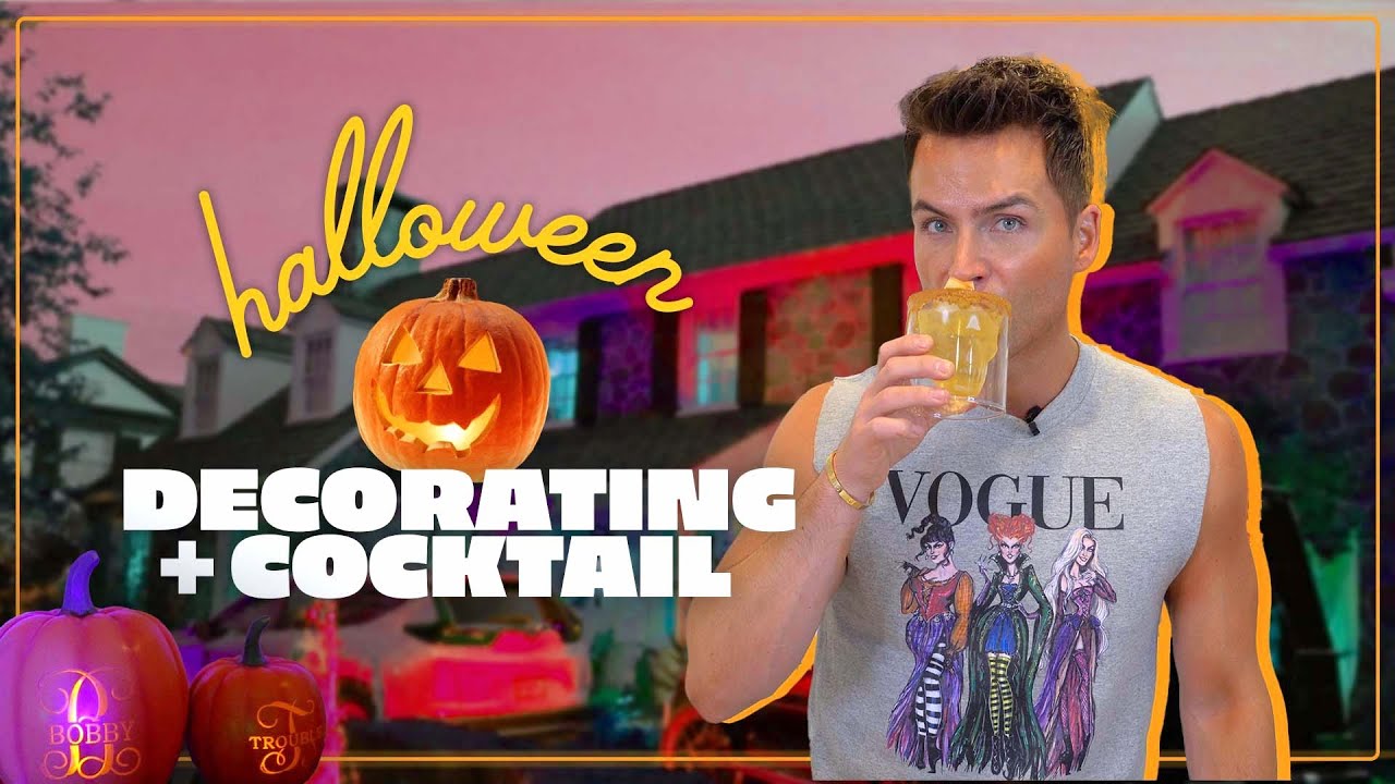 Decorating Our Home for HALLOWEEN! (& Fall Mimosa Recipe)