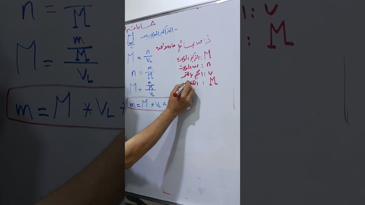 فصل سادس ...حسابات التحليل الحجمي ..الاستاذ قاسم محمد .. ثانوية ابي الخصيب الاهليه للبنين والبنات.